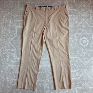 Peter Millar Mens 36/32‎ Beige Dress Pants Trousers Golf Career Casual